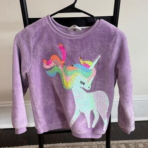 H&M Lavender Unicorn Kids Sweatshirt